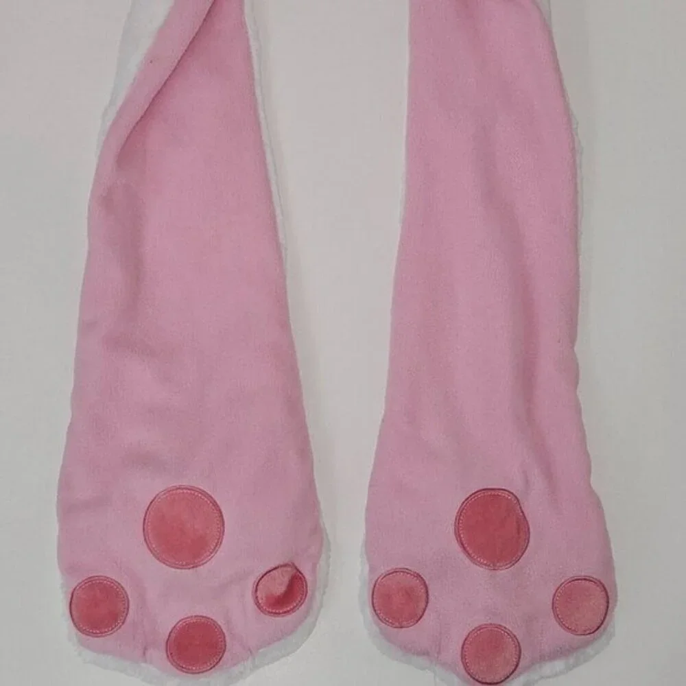 Disney Parks Marie Aristocats Fleece Plush Hat Scarf Mittens 1-Piece Combo Child